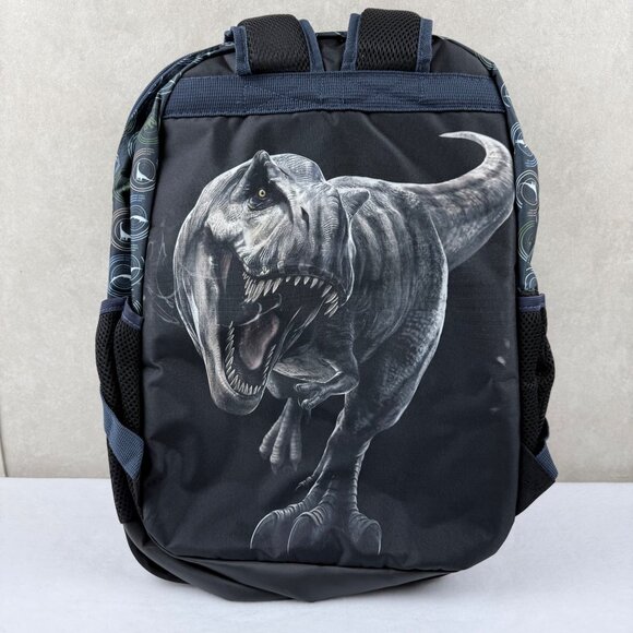 Jurassic World Kids Dinosaur Backpack 17'' Strap Reflective Water Resistant NWT - Picture 2 of 7